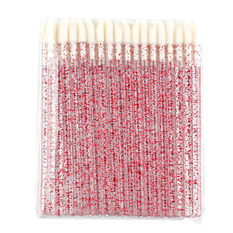 Lanjinglin 5/50 Pcs Lip Brush Reusable Makeup Brushes Lipstick Applicator Wands Eyelashes Extension Tool Beauty Accessories