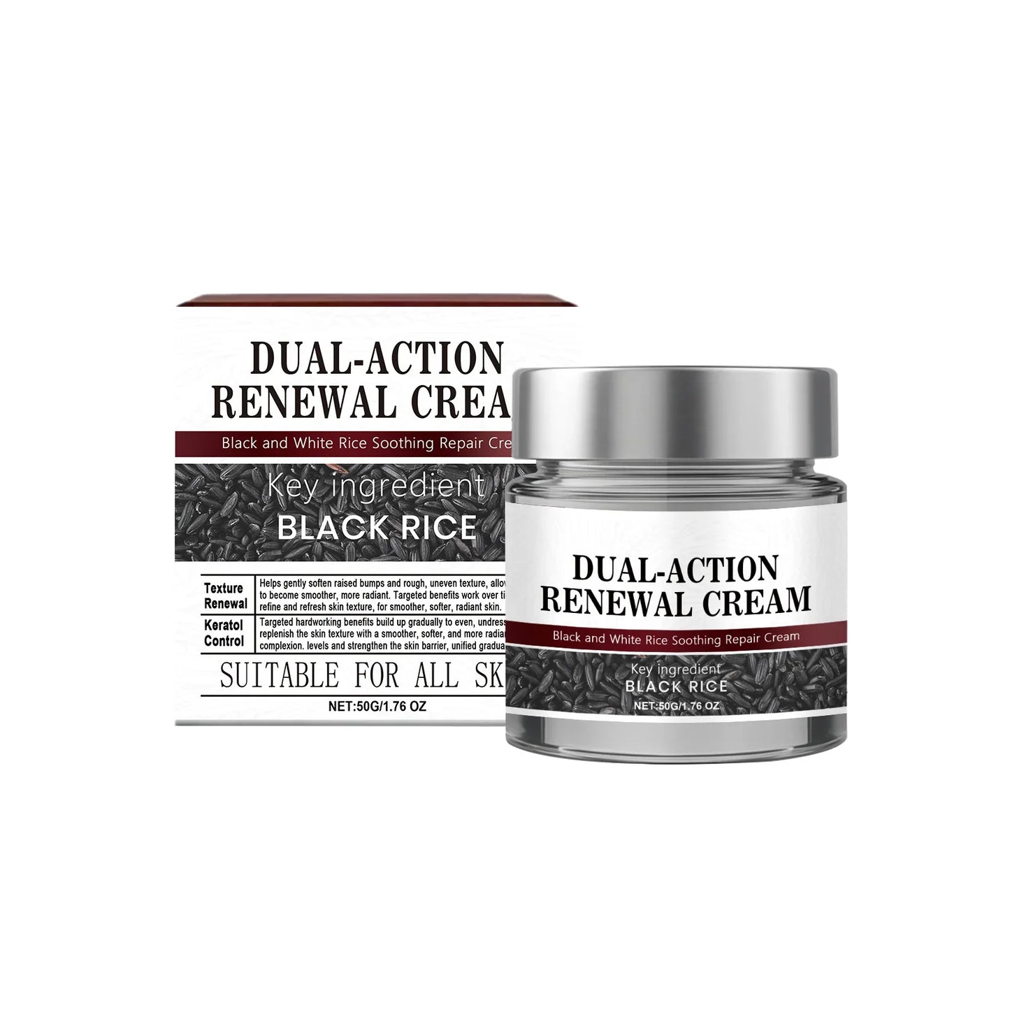 Black Rice Cream Hydrating Tighten Lifting Brightning Repairing Improve Elasticity Prevent Sagging Smoothing Glowing Moisturizer