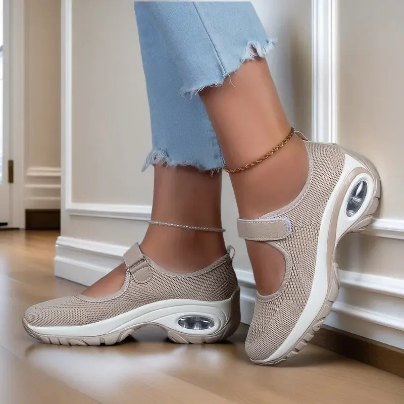 Women Casual Shoes Sandals Breathable Increase Platform Shoes Modern Non-slip Soft Light Plus Size 41 42 43 Convenient Outside