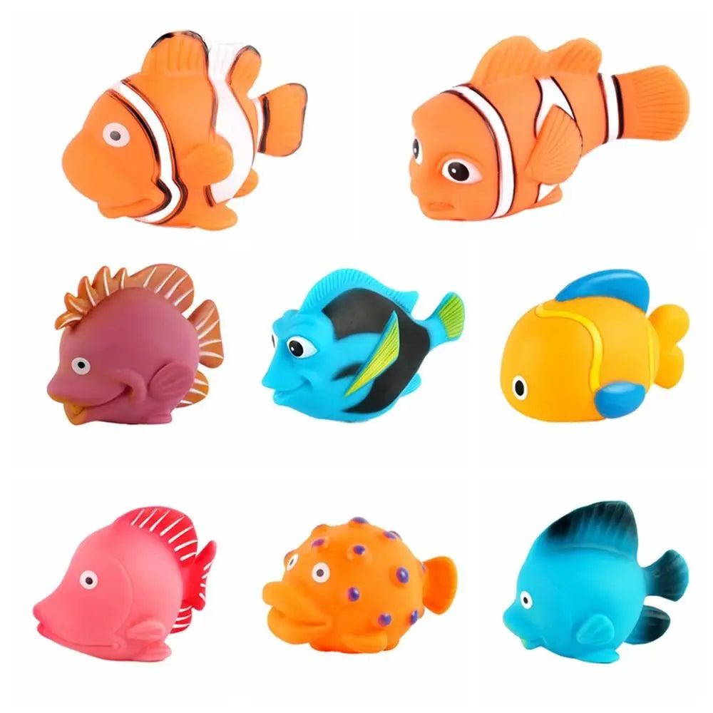 Playful Fish Bath Toys for Kids Squeeze & Spray Fun!