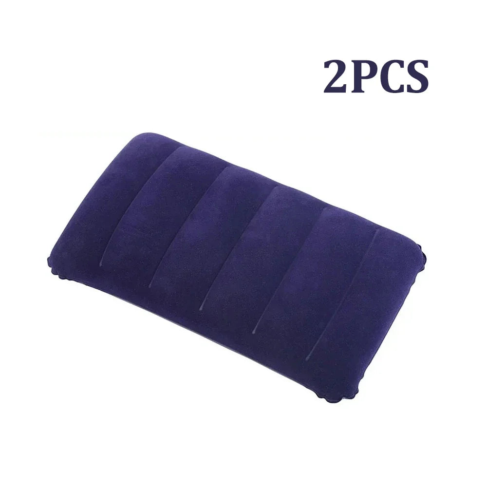 47x30cm Air Cushion Pillows Outdoor Camping Sleep Cushion Folding Square Inflatable Pillows Travel Backrest Plane Head Rest Big