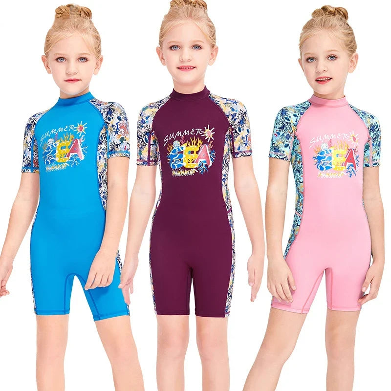 Youth One Piece Swimwear featuring Unicorn Designs