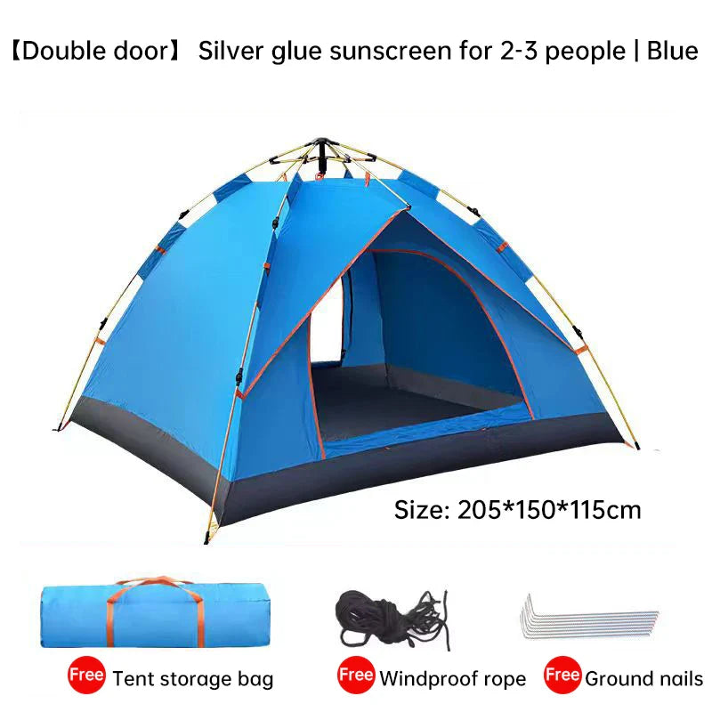 QuickSet Oasis: Tienda de campaña automática para 2-4 personas, ¡lista para lluvia y sol!