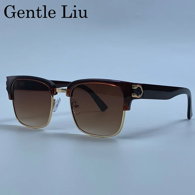 Vintage Square Photochromic Sunglasses Men Luxury Designer Black Gold Frame Driving Sun Glasses Retro Eyewear Oculos De Sol 2026