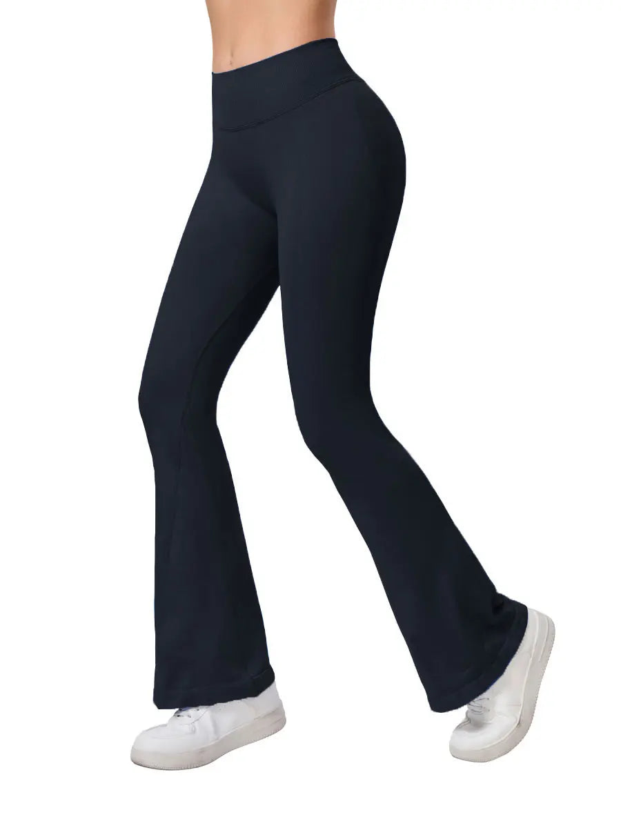 NCLAGEN Impact Flares Scrunch Booty Women's Gym Leggings Seamless Fitness Workout Yoga Trousers Squat Proof Fashion Flared Pants