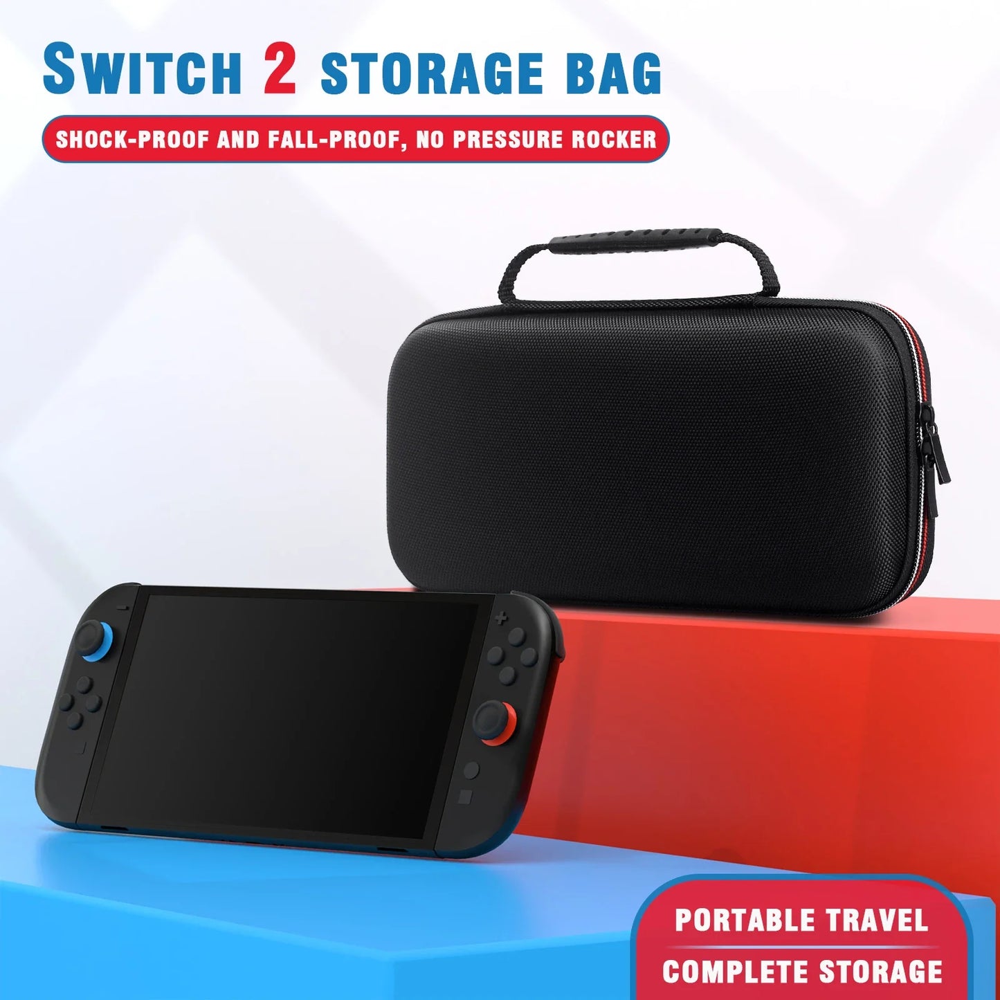 For NS 2 Travel Carrying Case Portable Carry Case Hard Shell Pouch for Switch 2 Console & Accessories Storage Bag