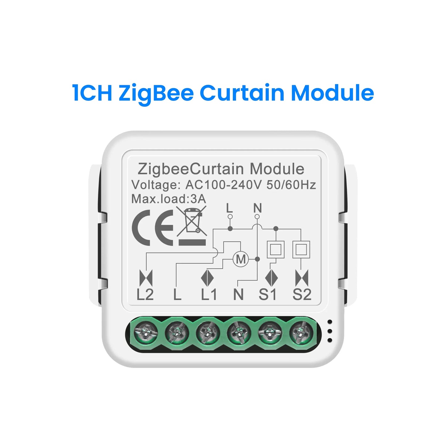 GIRIER Tuya Smart ZigBee/Wi-Fi RF433 Curtain Switch Module for Electric Roller Shutter Blind Motor 1/2CH Works Alexa Hey Google