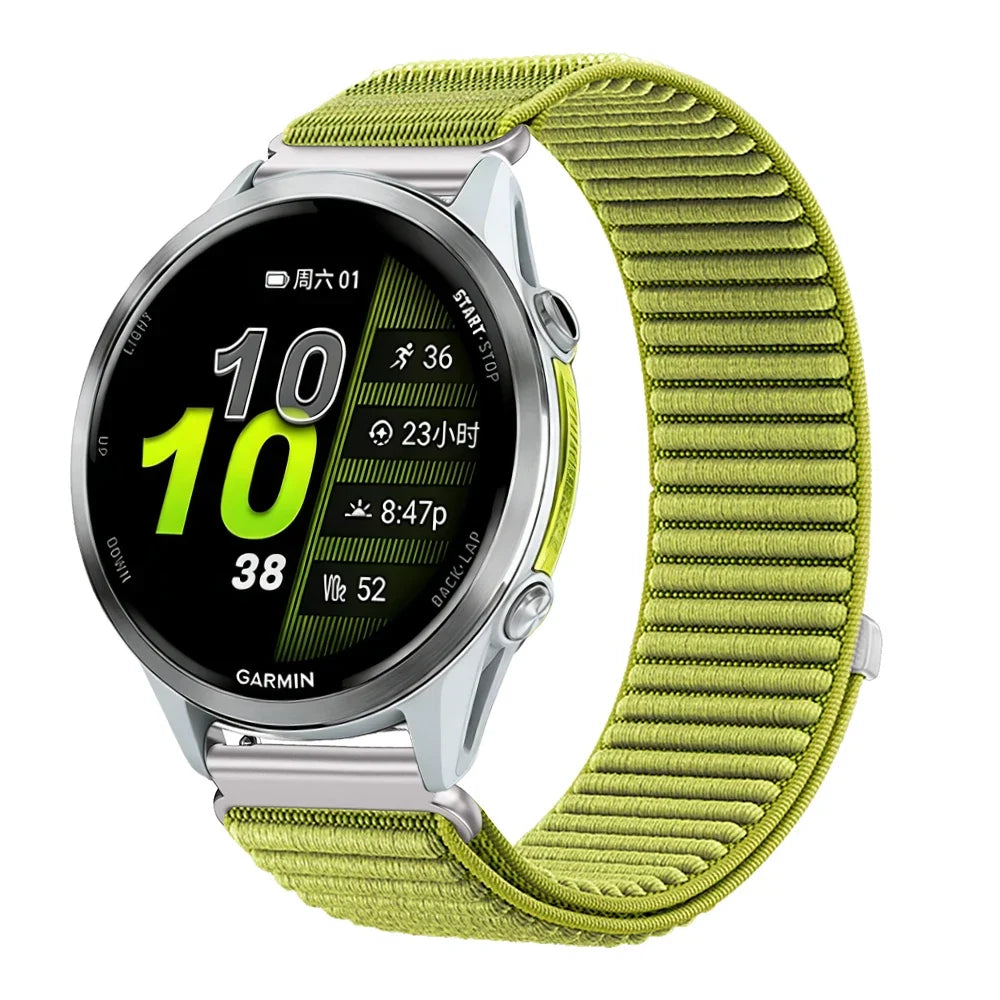 Garmin 18/20/22mm Quick Release Breathable Ribbed Nylon Loop Band