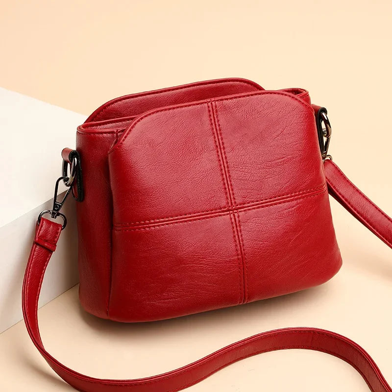 Women's Bags Retro Design Crossbody Bag Trend Quality PU Leather Bucket Shoulder Bags Small Handbags for Women