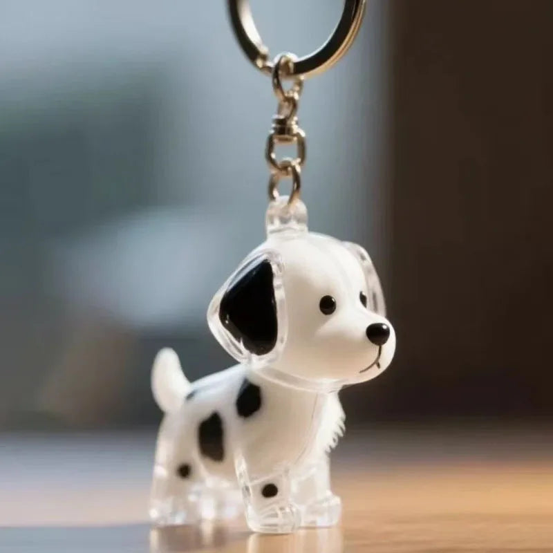 Dog Hair Storage Cute Pendant Keychain Bag Pendant Couple Car Key Chains Jewelry Souvenir Collection Gift Decoration Accessories