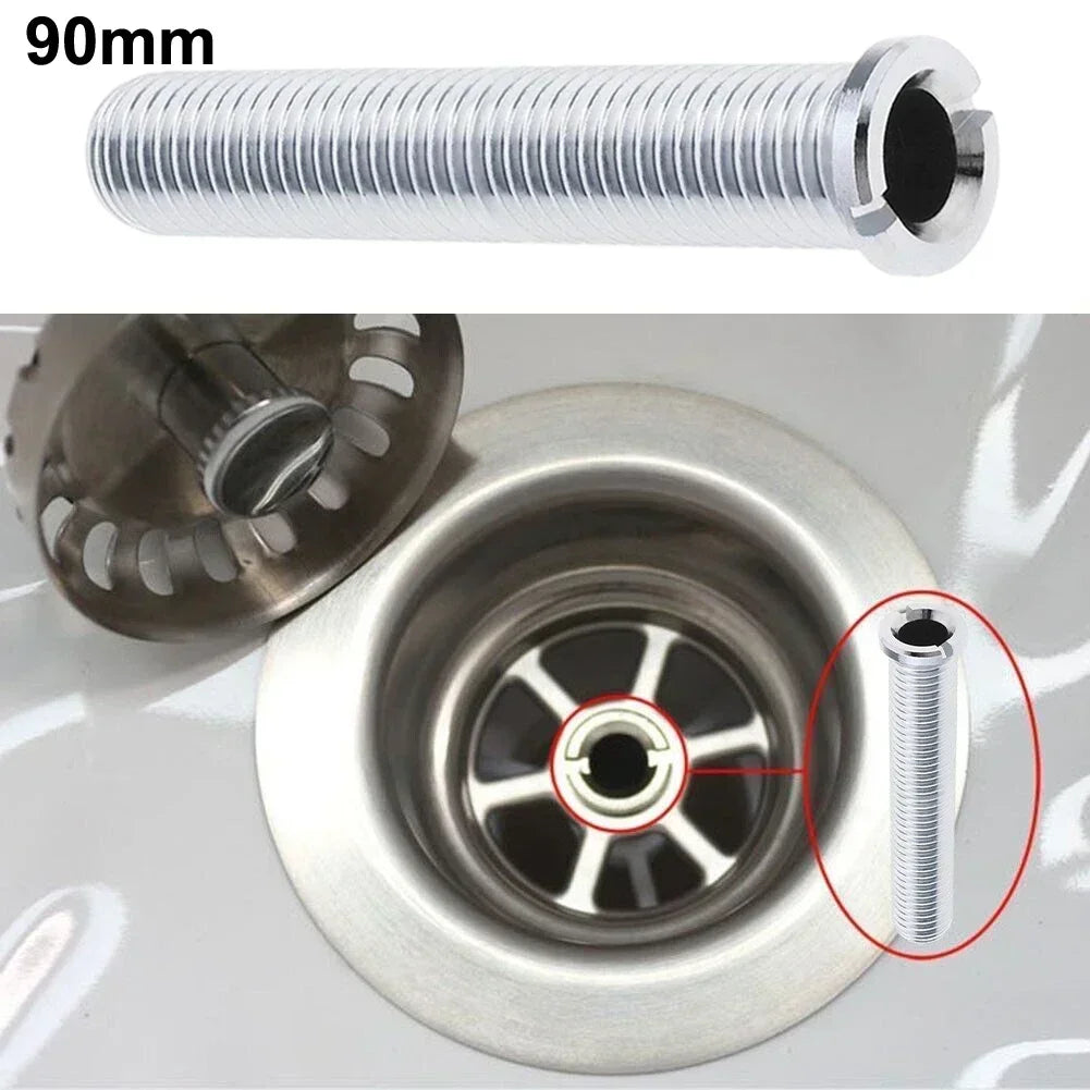 90mm Kitchen Bathroom Sink Accessories Strainer Waste Threaded Bolt Connector Kitchen Sink Bolt Kitchen Drain Pipe