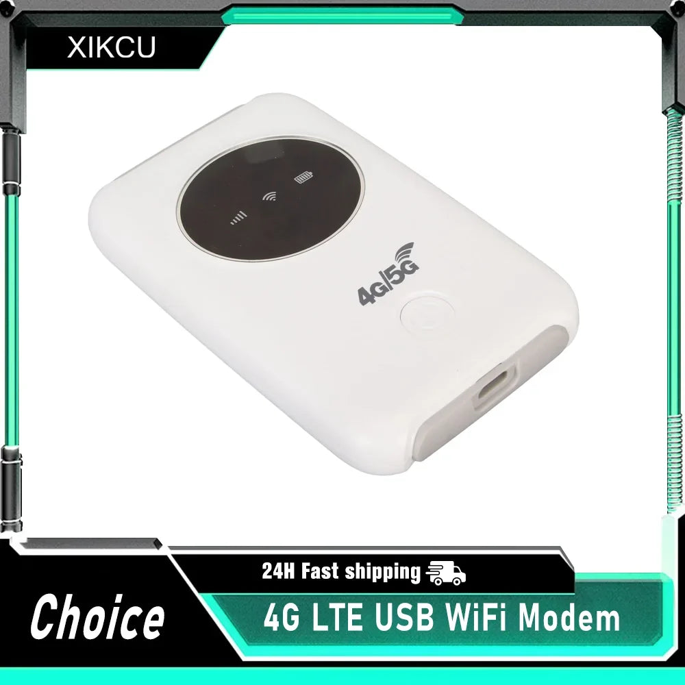 300Mbps Unlocked WiFi Micro SIM Card Slot Built In 3200MAh Wireless Portable WiFi Router 4G LTE USB WiFi Modem