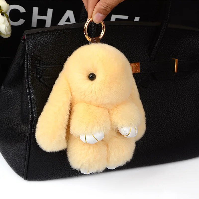 Llaveros de peluche de conejitos suaves
