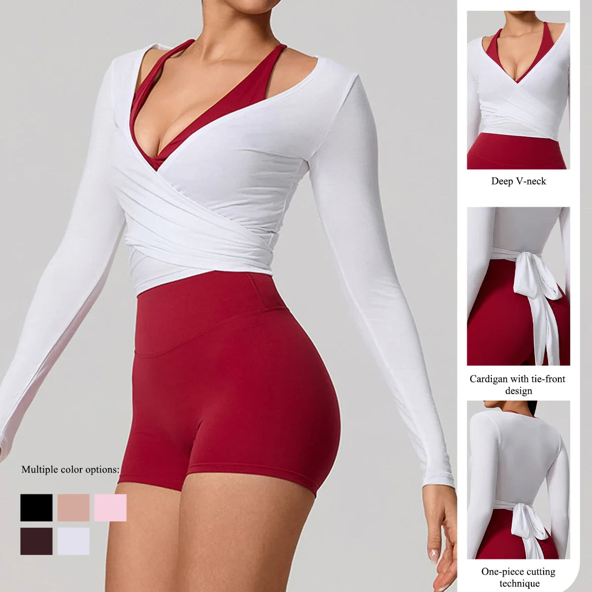 Hearuisavy Top deportivo de yoga de secado rápido para mujer
