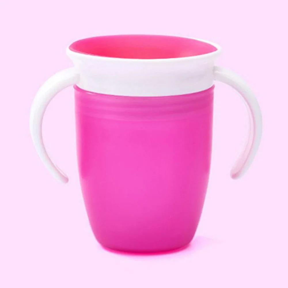 360 Degrees Can Be Rotated Baby Learning Drinking Cup with Double