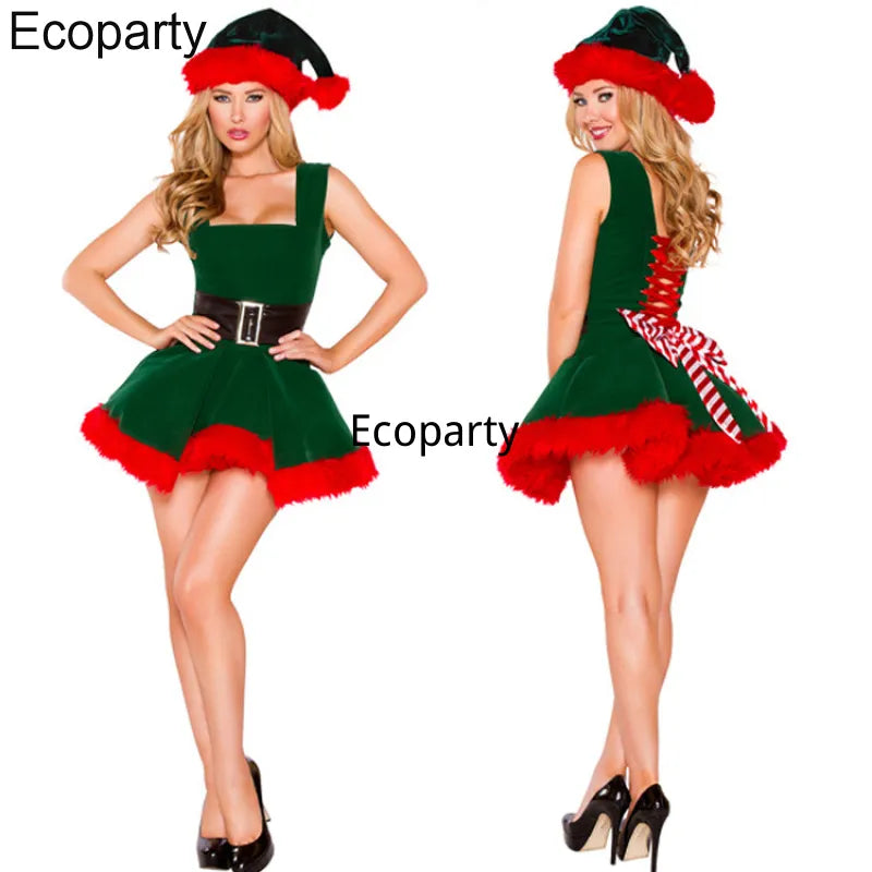 Lindos trajes de elfo de Navidad