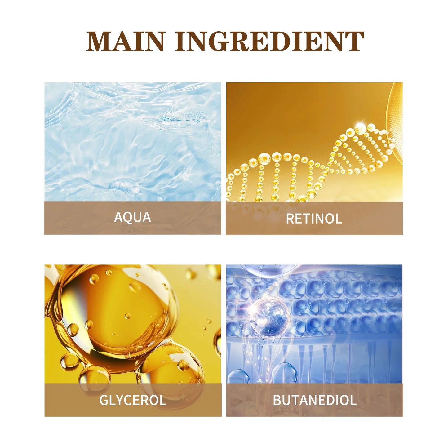 Retinol Eye Cream Anti Wrinkles,Anti Puffiness Remove Dark Circle Eye Bag Hyaluronic Acid Moisturize Peptides Soothe Skin Care