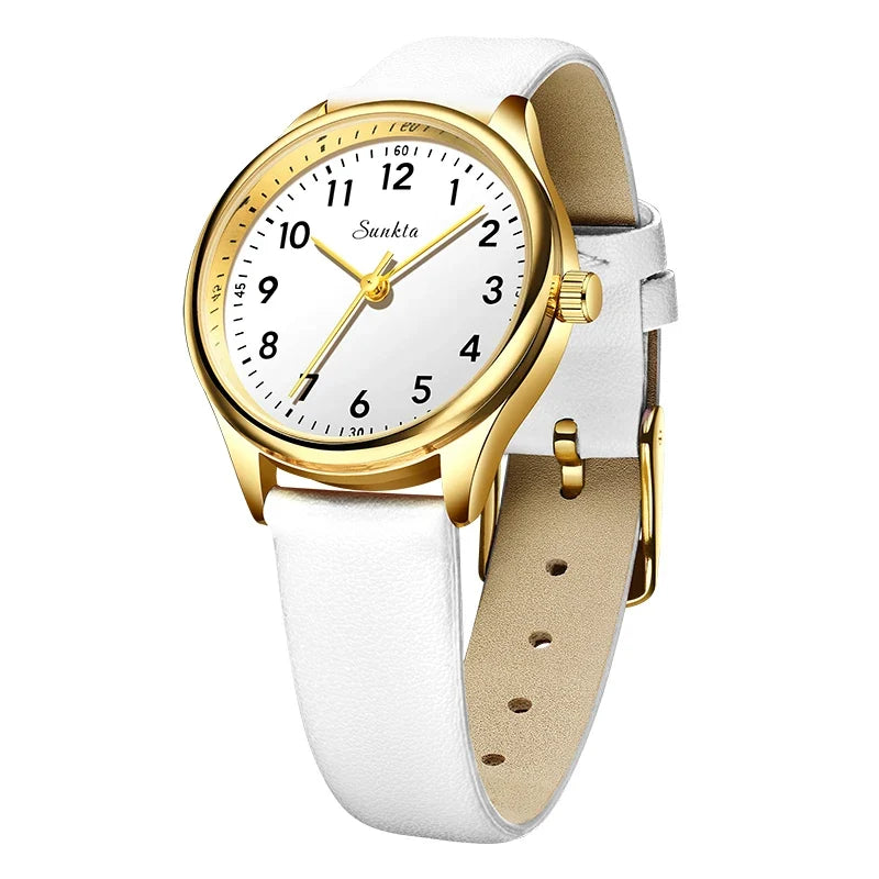 Women's 30mm Arabic Numeral Quartz Watch, Strap or Bracelet
