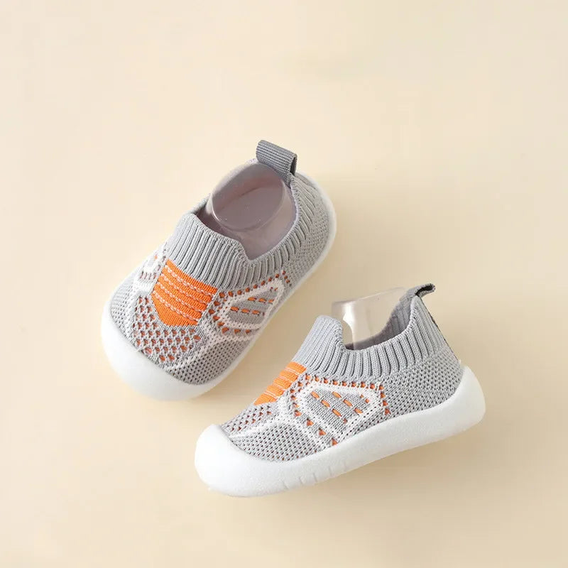 Baby Shoes Anti-Slip Breathable Infant Crib Floor Socks with Rubber