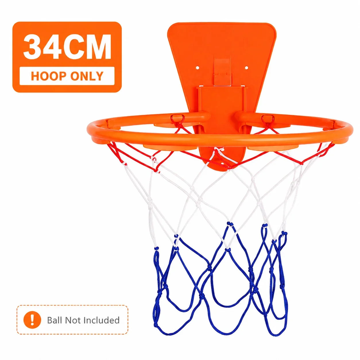 34cm Kids Basketball Hoop Foldable Wall Mounted Mini Basket Rim No Drilling Indoor Door Backboard Sports Toy for Children