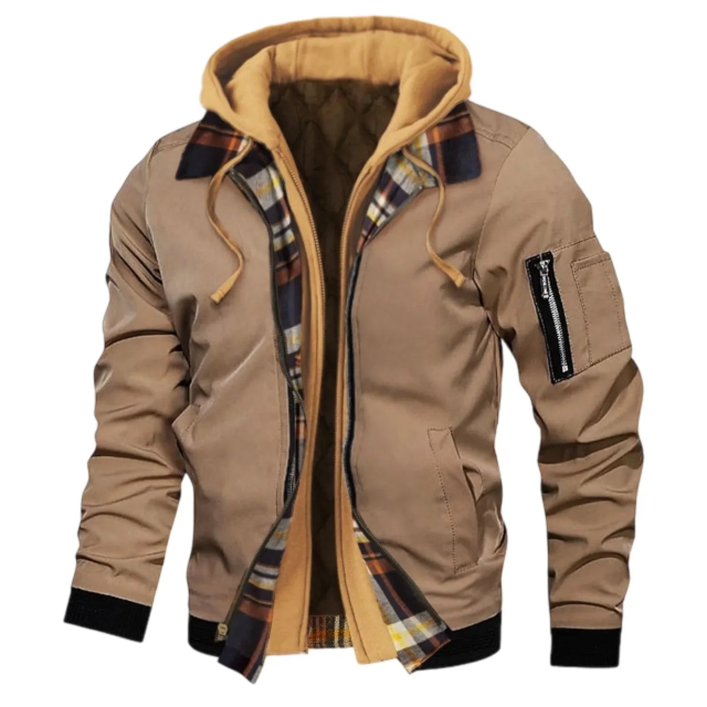 Chaqueta con capucha ChillGuard para hombre - Elegante dos en uno