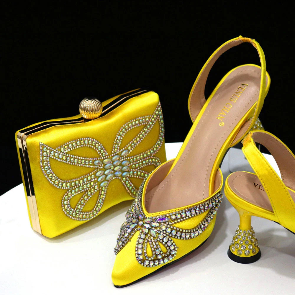 Set de zapatos y bolso italianos HJK1-51