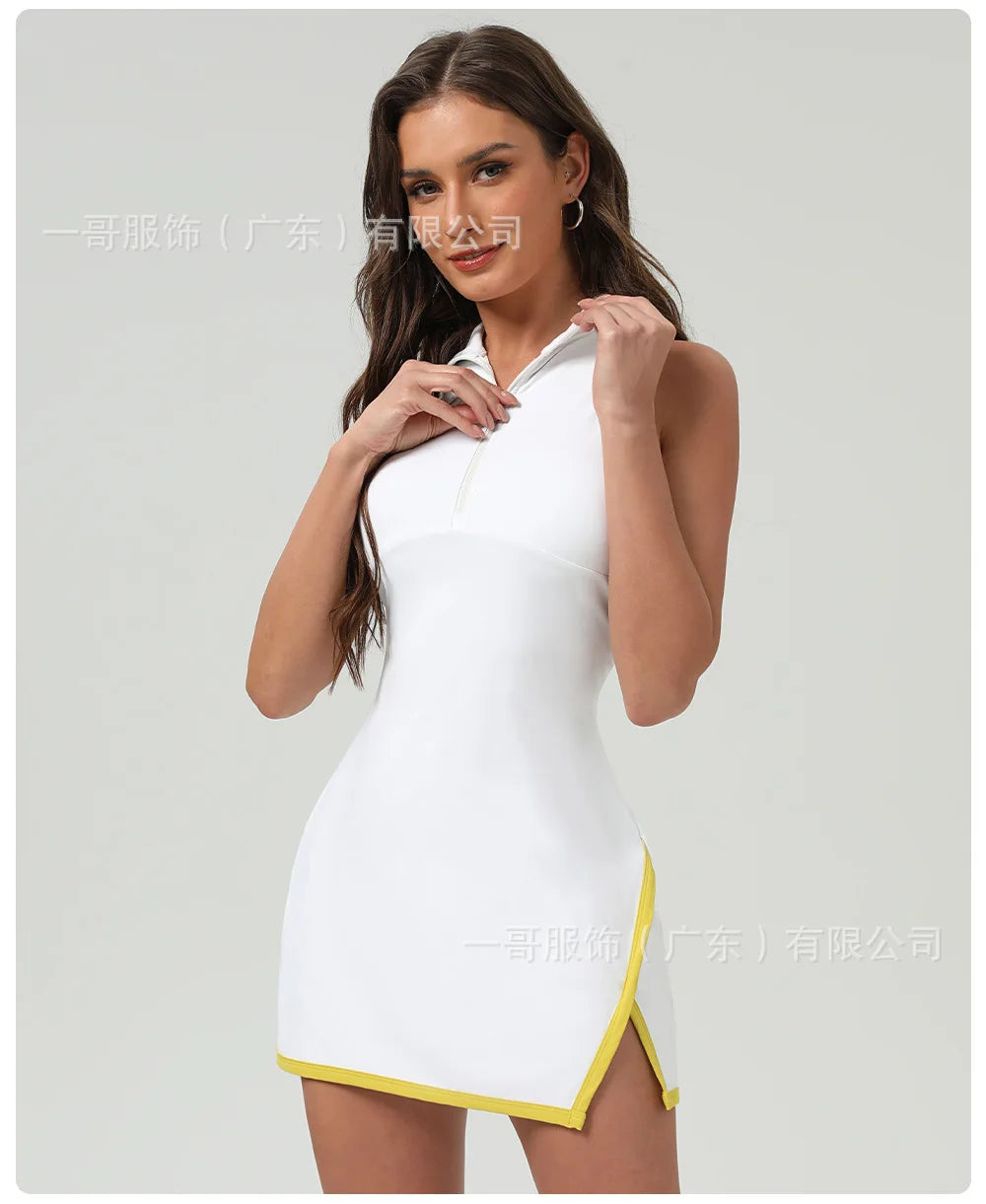 Vestido Polo de Tenis de Secado Rápido para Mujer
