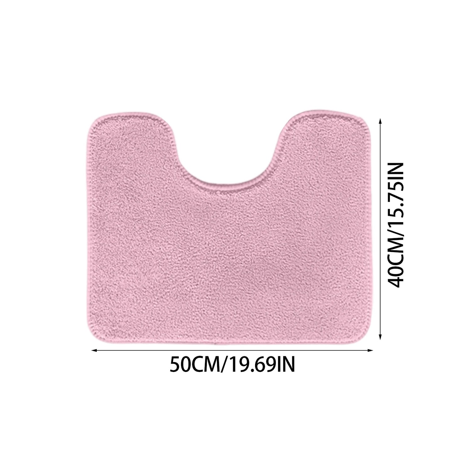U-Shaped Toilet Mat Bathroom Mat Bathroom Carpet Bathroom Carpet Memory Foam Bath Mat Anti-Skid Super Absorbent