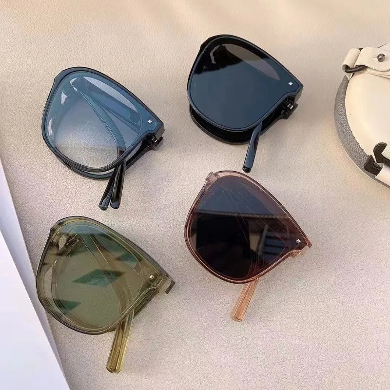 Nuevas Gafas de Sol Cuadradas Plegables de Marco Pequeño para Mujer, Gafas de Sol de Moda de Marca de Diseñador para Hombre, Gafas de Conducción UV400 Oculos De Sol