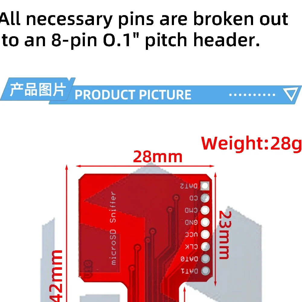 1~3PCS Micro SD Sniffe TF card spi  adapter board module for arduino
