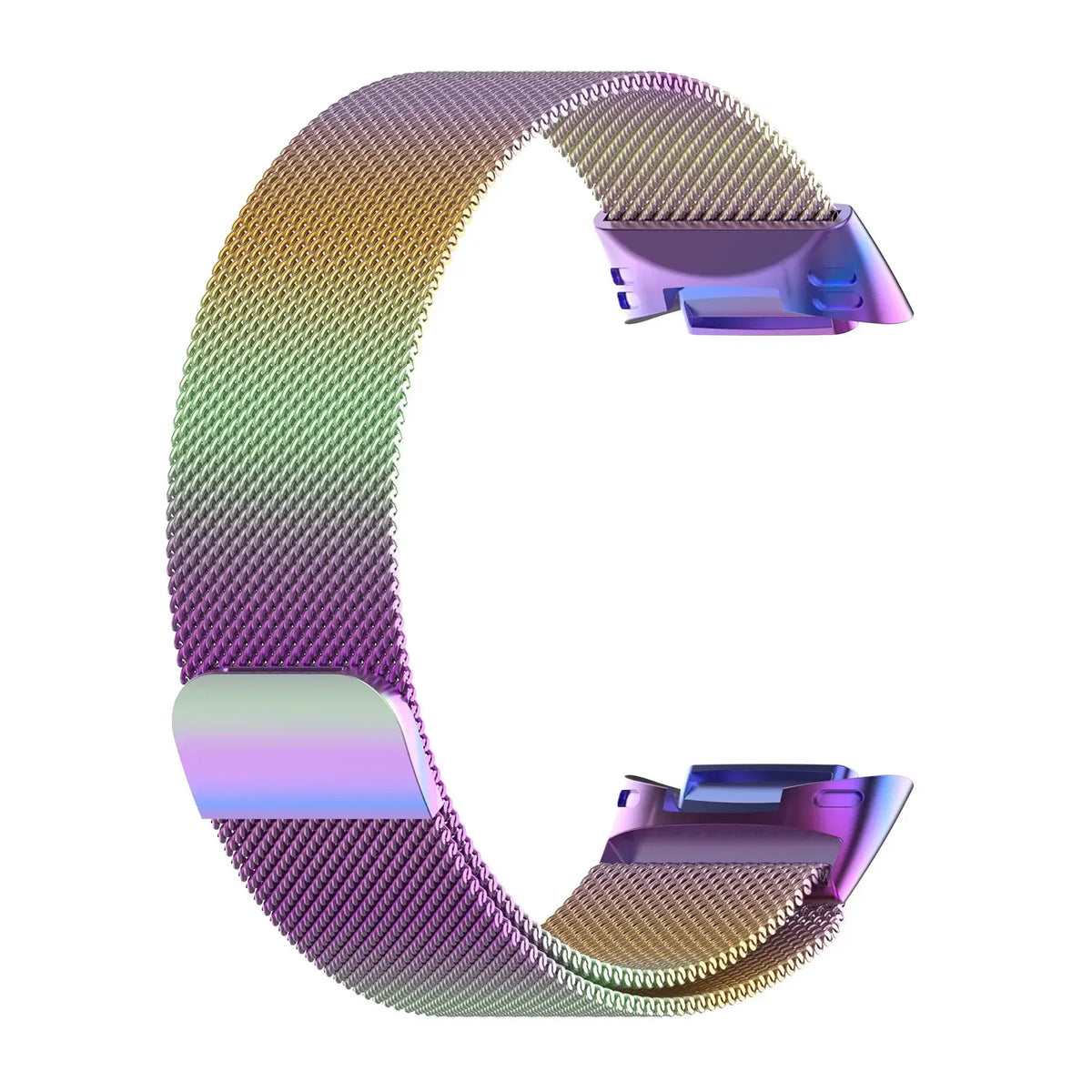 Fitbit Charge 5 & 6 Magnetic Milanese Mesh Band, Stainless Steel