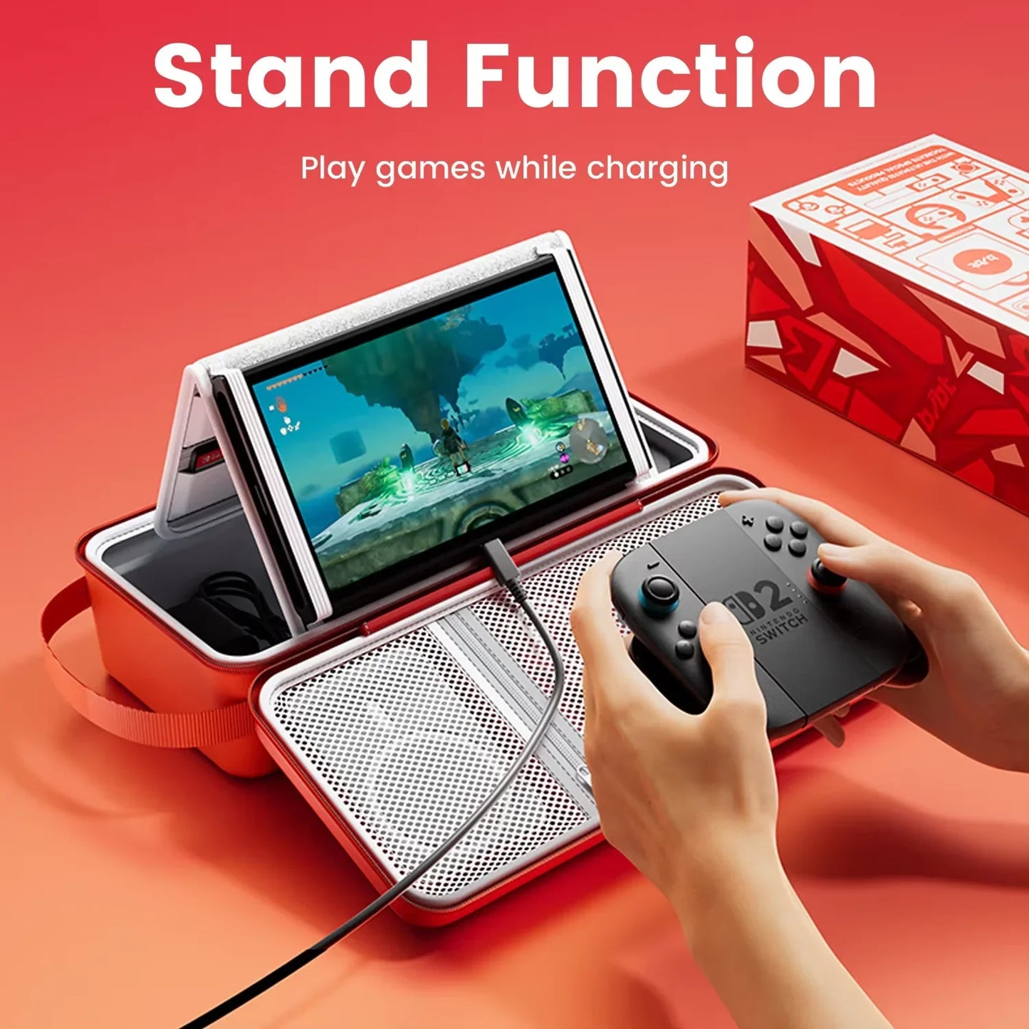For Switch 2 Game Theme EVA Carrying Case Hard Shell Switch 2 Storage Bag Portable NS Switch 2 Accessories Large Capacity Bag