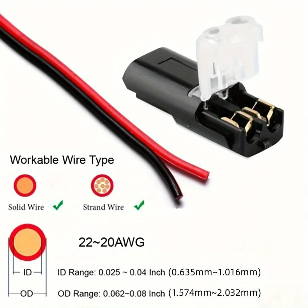 2 Pin Way Plug Car Wire Cable Auto Electrical Connector Strip Terminal Connection Tools New Waterproof Electrical Connector