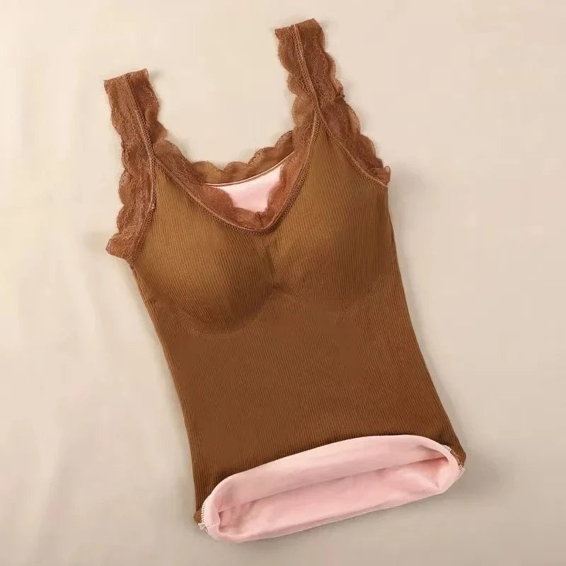 Thermal Underwear Plus Size Vest Thermo Lingerie Women Winter Clothing Warm Top Inner Wear Thermal Shirt Undershirt Intimate