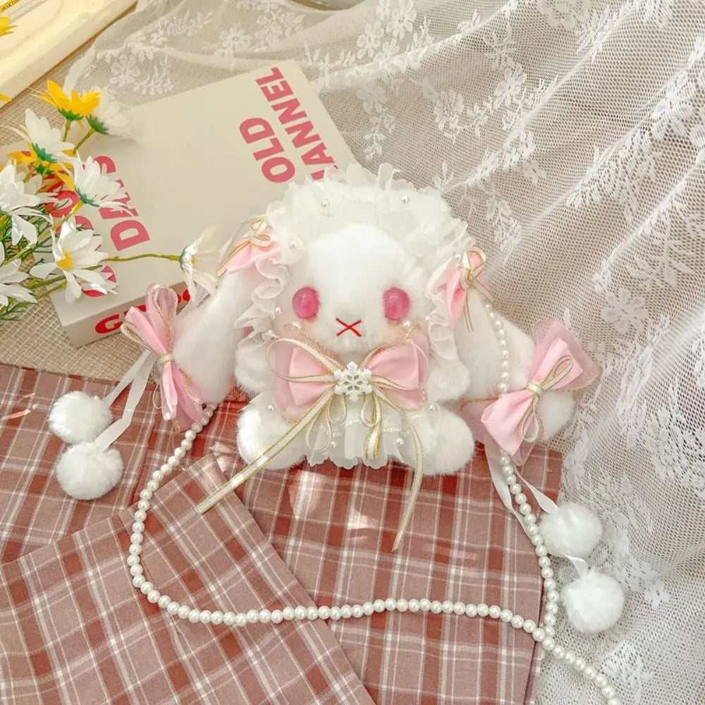 Bolso de peluche Conejo y Lazos