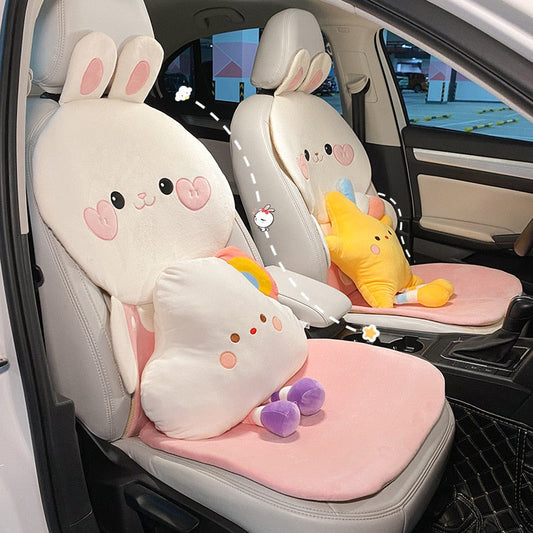 Fundas para asientos de coche con conejito y oso