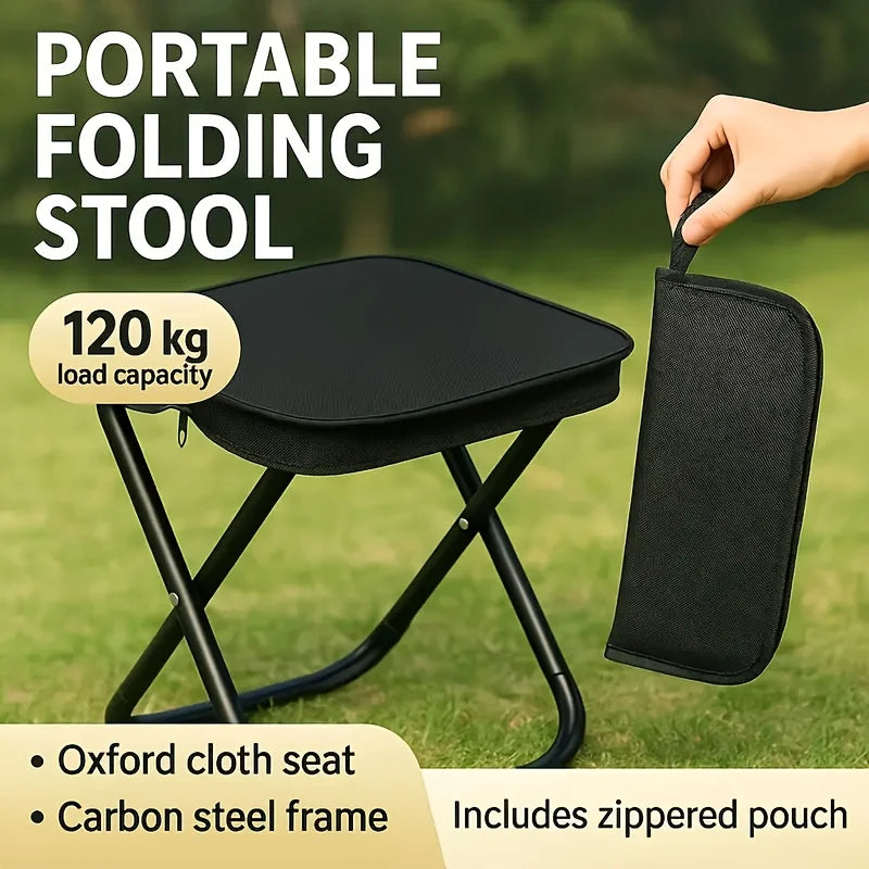 Durable Portable Compact Lightweight Folding Stool for Outdoor Camping Fishing Picnic Backpacking