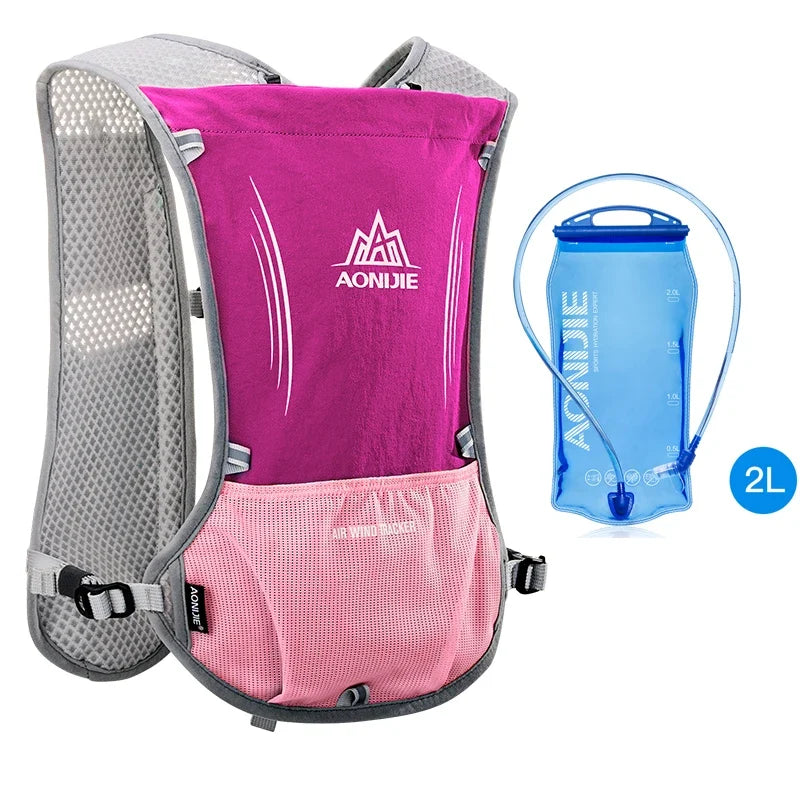 Running & Hiking Hydration Vest 5L Capacity 2L Bladder Included