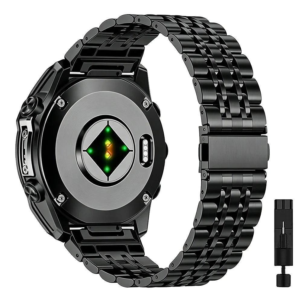Garmin QuickFit 22/26mm Stainless Steel Five-Link Band