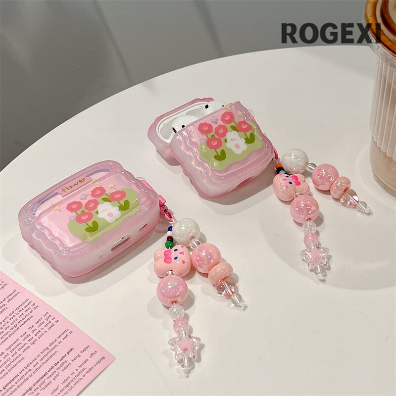 Funda para AirPods Conejito de Flores