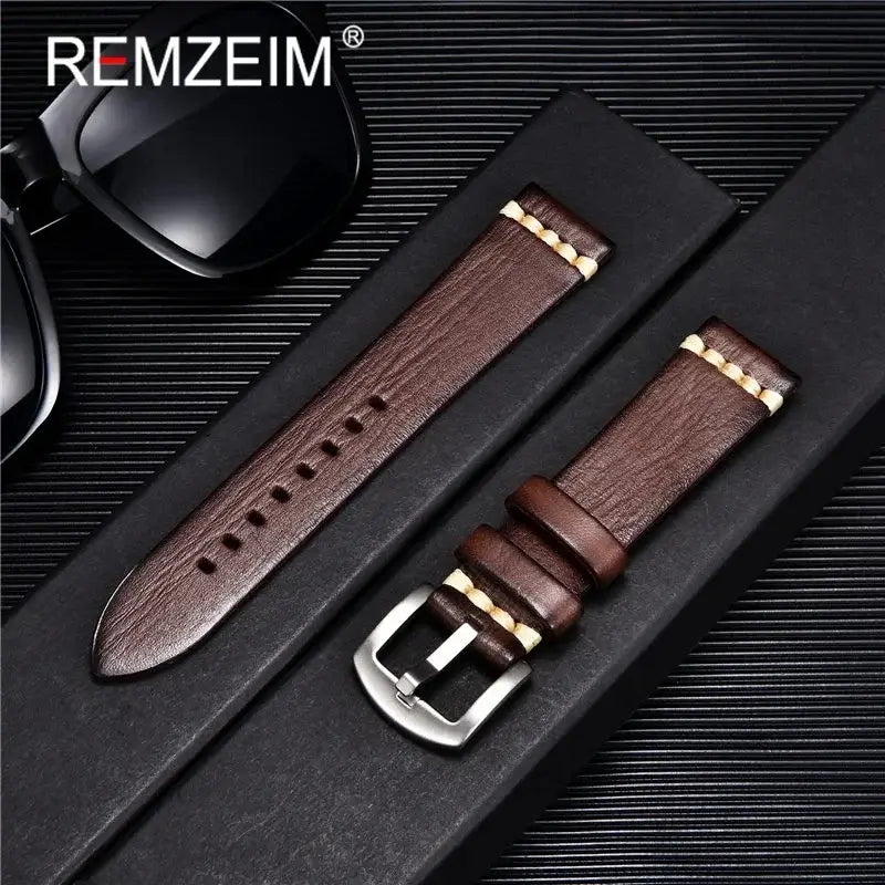 Huawei Watch & Watch GT Textured Leather Band with Accent Stitching