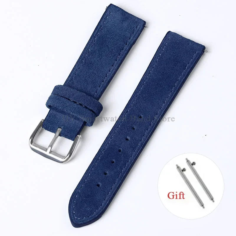 Motorola Moto Watch Vintage Suede Leather Band, Quick Release