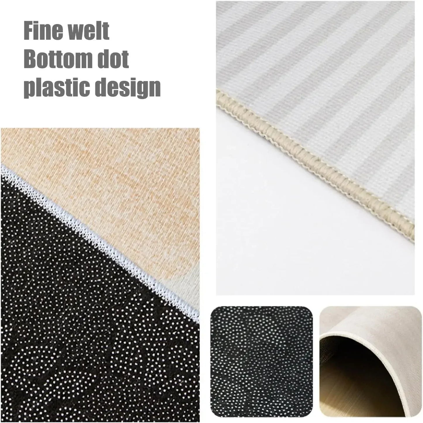 VIKAMA Minimalist Geometric Rugs Ideal For Hallways, Kitchen Mats, And Entrance Hall Doormats Durable And Easy-Care Home Décor