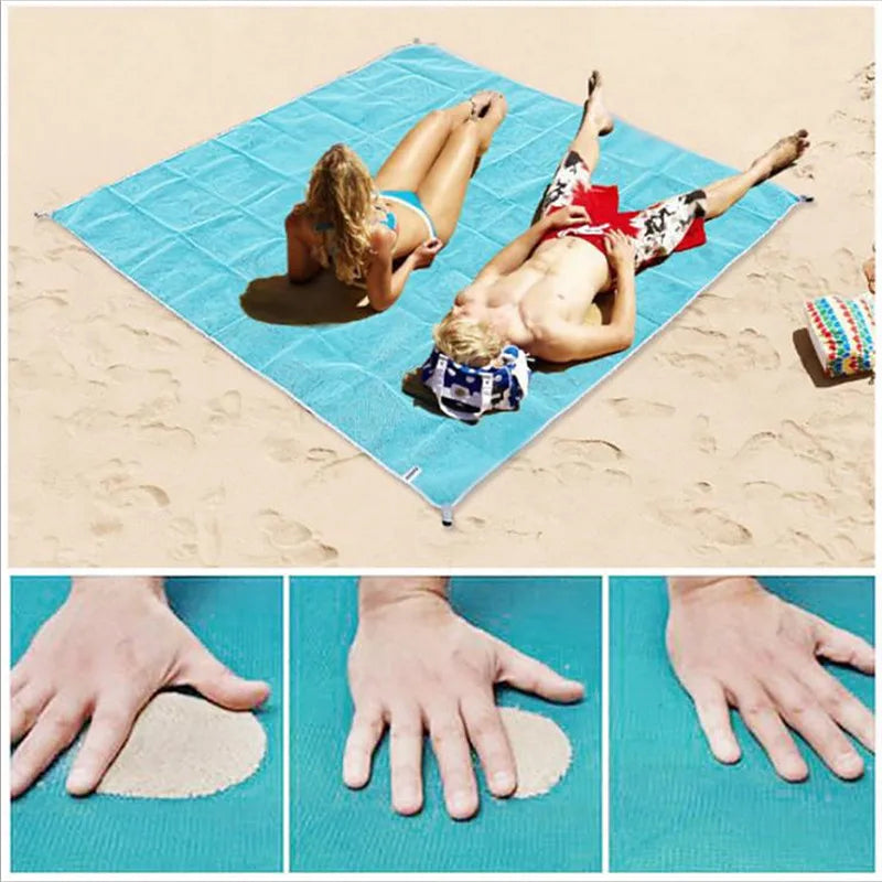 Beach Blanket (200x200cm) - Waterproof & Lightweight for Travel"