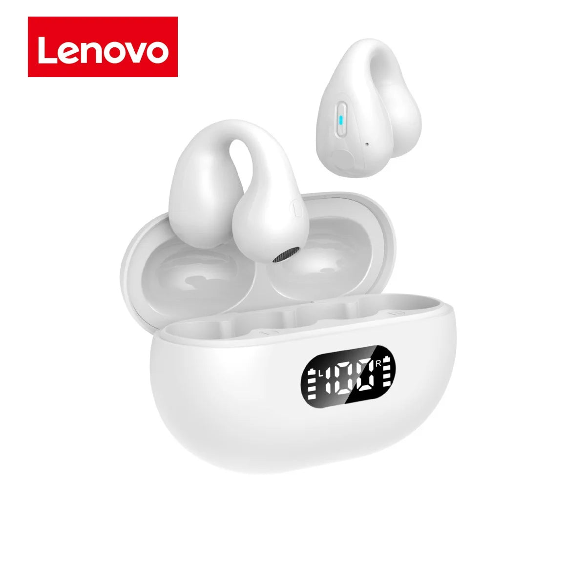 Lenovo Original Portable Bone Conduction Earphones Bluetooth 5.3 HiFi 9D Stereo Noise Reduction Earbud Outdoor Sports Headset