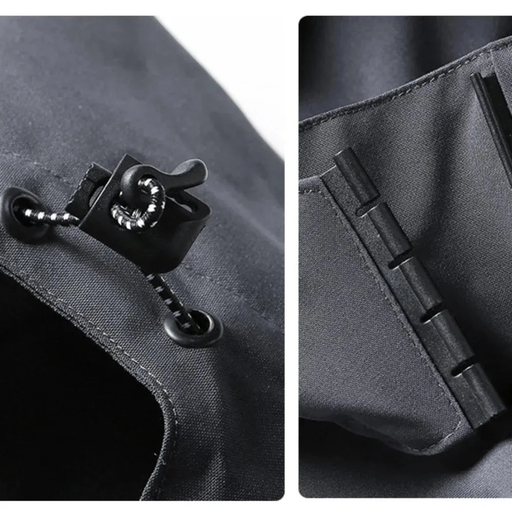 Men's Outdoor Waterproof Raincoat Lightweight Cycling Coat with Hood Streetwear Hiking Windproof Jacket Climbing Outdoor Jackets