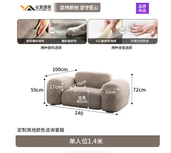 Comfortable Lounge Divano Soggiorno Di Lusso Luxury Furniture  Modern Living Room Sofas Minimalist Sectional Puff Corner Sofa