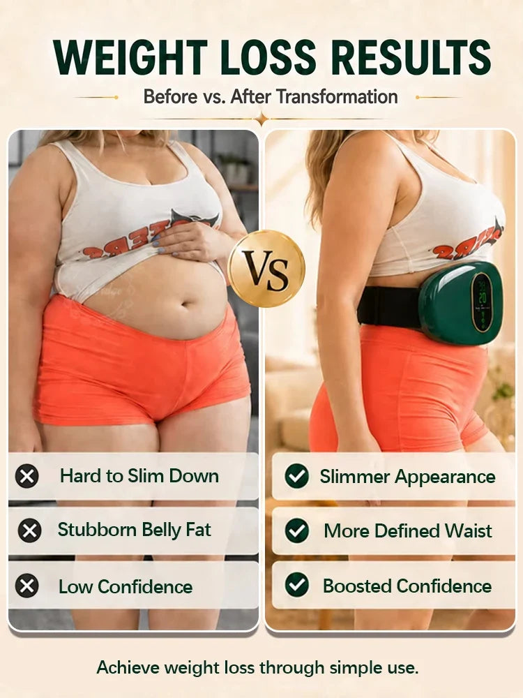 Slimming Belt Massager Electric Vibrating Men's Abdominal Flat Stomach Belly Fat Burning Slimming Belt for Women for the Stomach