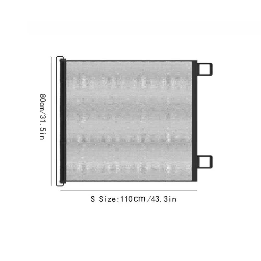 Retractable Pet Gate Dog Fence No Drill Required Mesh Cat Barrier Childproof Net Fence Cat Baffle For Indoor Staircase Patio