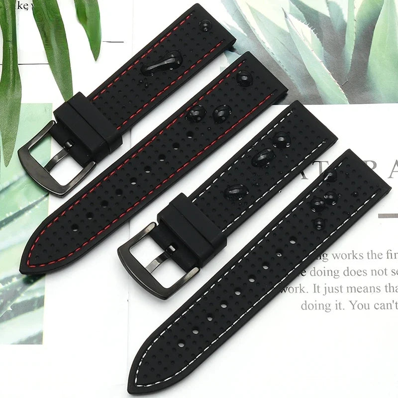 COROS Silicone Sports Watch Band Breathable Rubber Strap Waterproof 20cm